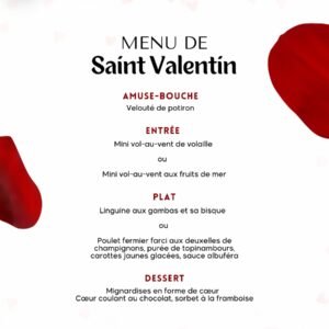 Menu de Saint-Valentin